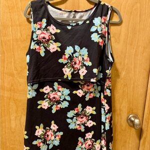 Plus Size Floral Nursing Top